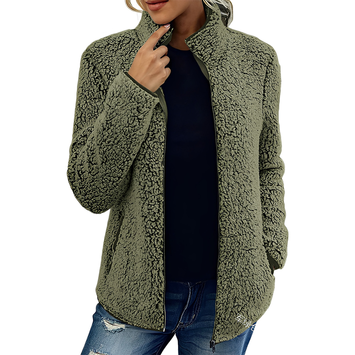 Drune | Eleganter Fleece-Veloursmantel für Damen