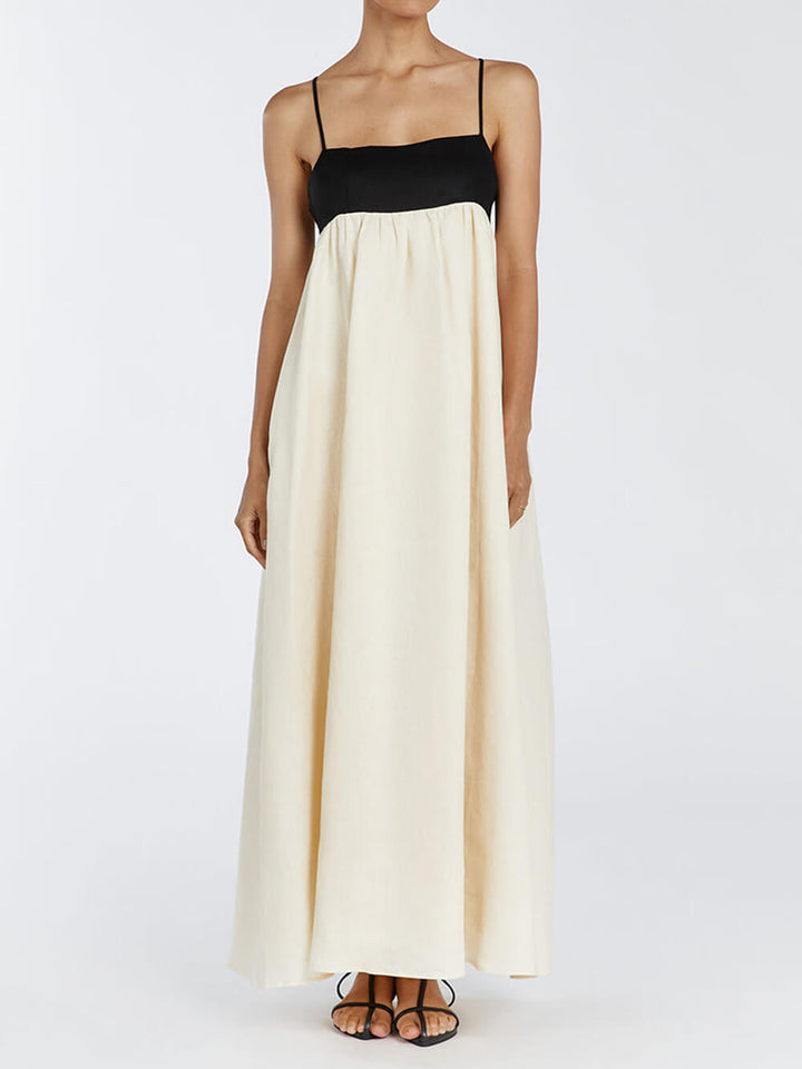 Drune | Maxi Kleid Für Frauen Schwarz & Weiß