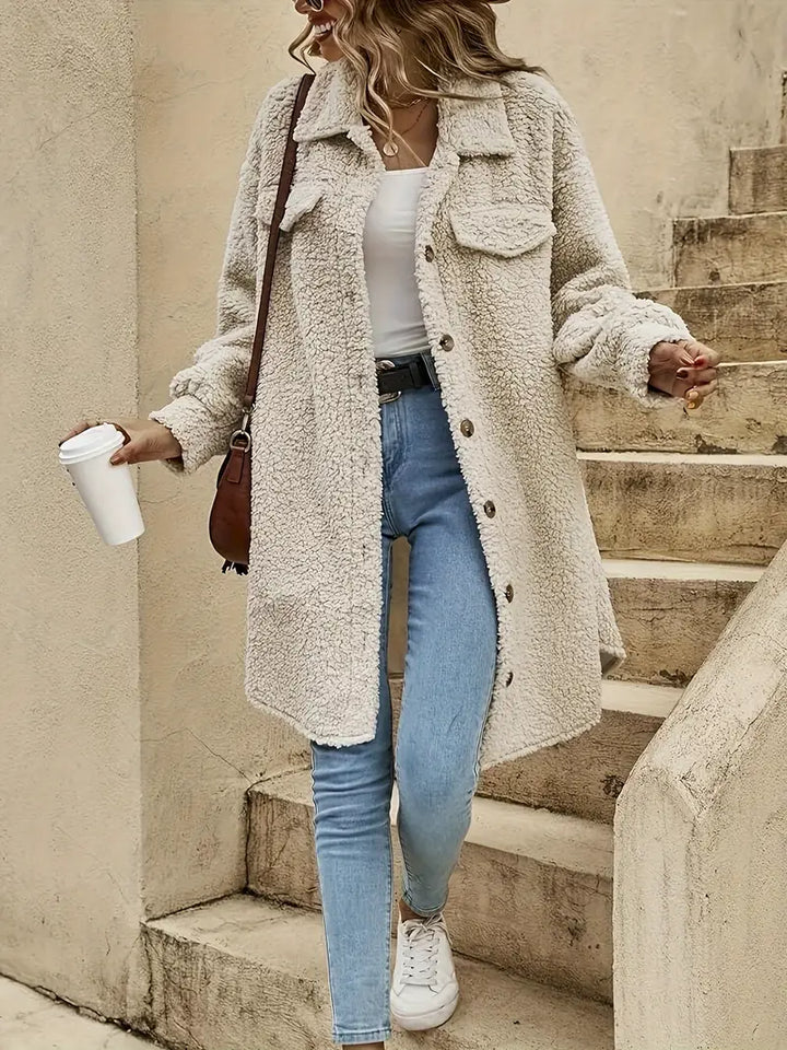 Weiche Jacke mit Knöpfen