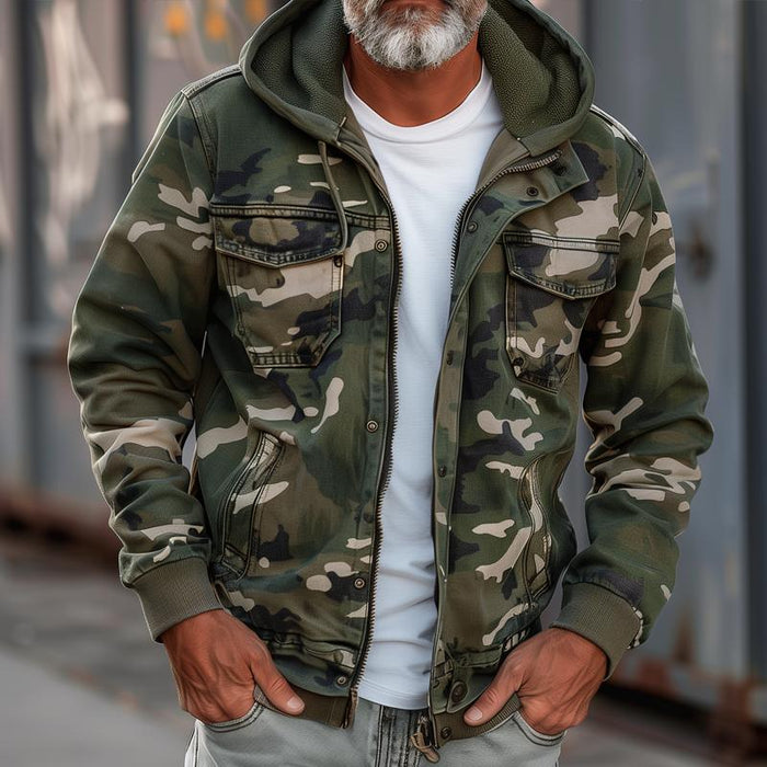Drune | Jacke Mit Camouflage Druck