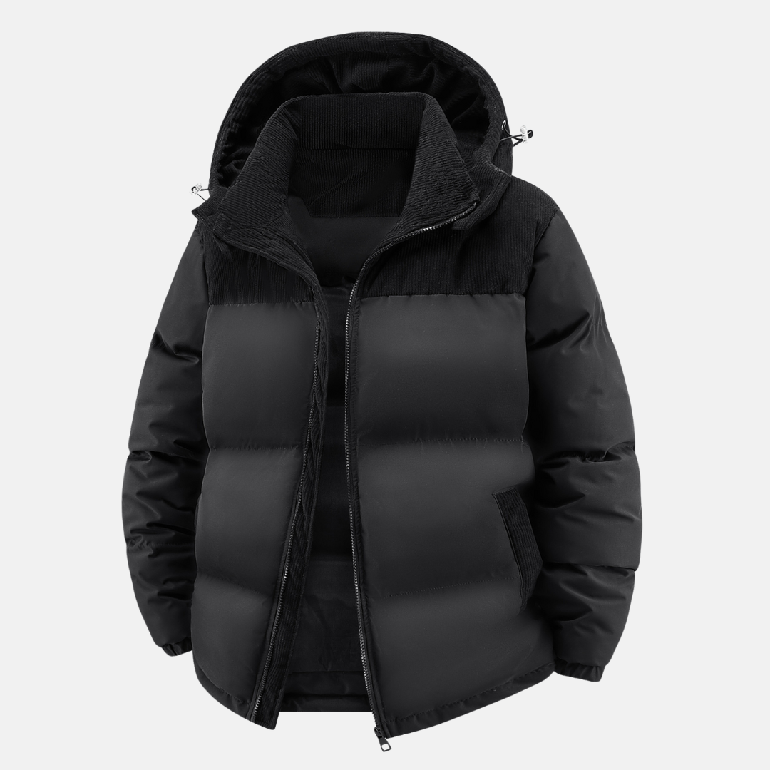 Drune | Damen Gequilted Relaxed Puffer Jacke Mit Kapuze