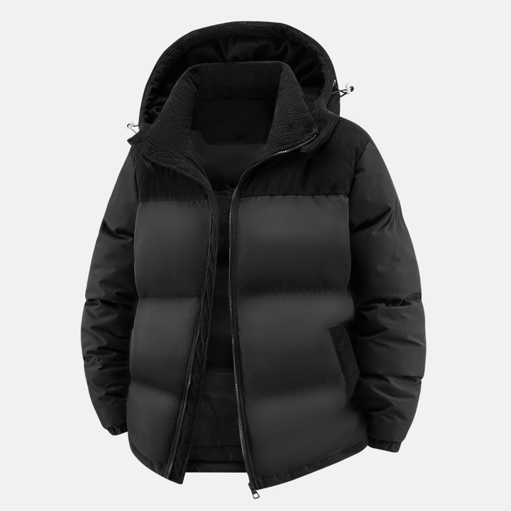 Drune | Damen Gequilted Relaxed Puffer Jacke Mit Kapuze