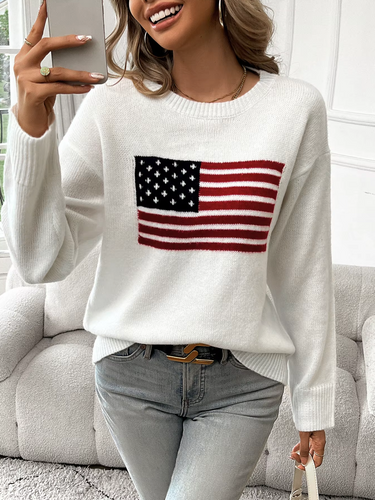 Drune | Baumwollstrickpullover Mit Rundhalsausschnitt