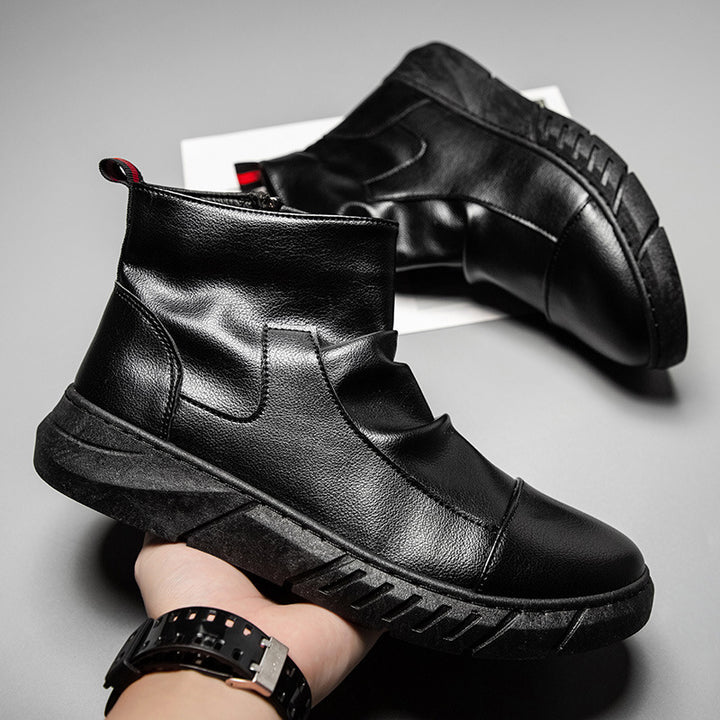 Modische Herren-Stiefel, gefüttert, im britischen Stil