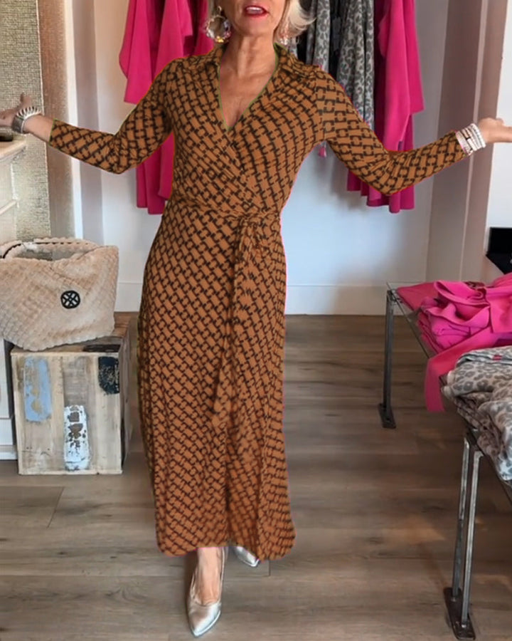 Drune | Maxikleid mit V-Ausschnitt