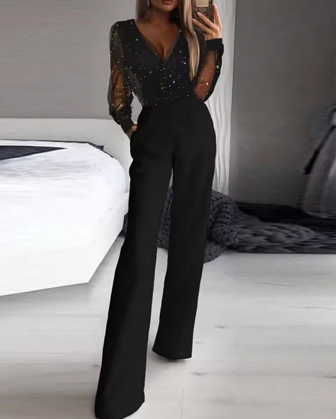 Drune | Eleganter Mesh-Overall