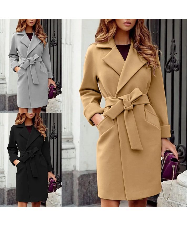 Drune | Stylischer Trenchcoat mit Gürtel