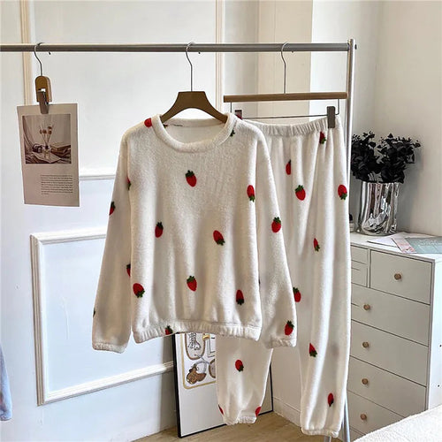 Drune | Fleece Komfort Pyjama - Süß, Warm und Bequem in 7 Trendy Varianten