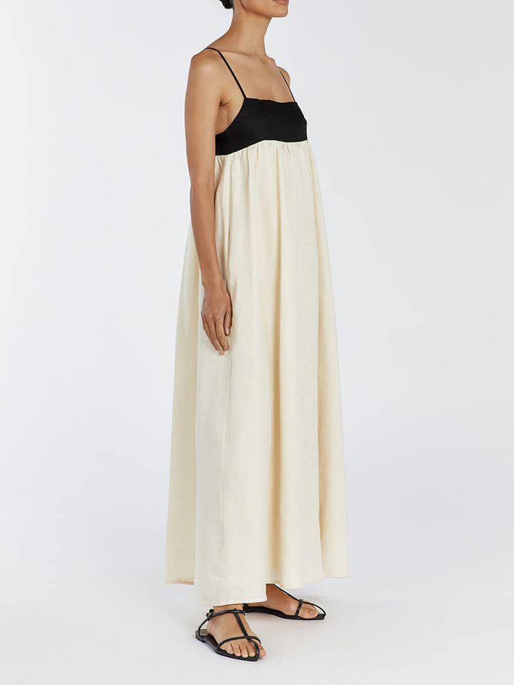Drune | Maxi Kleid Für Frauen Schwarz & Weiß