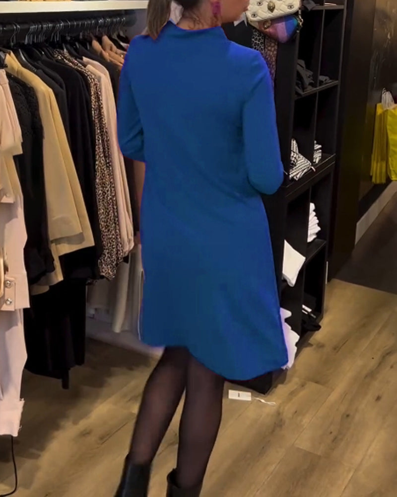 Drune | Lockeres Kleid mit Rundhalsausschnitt