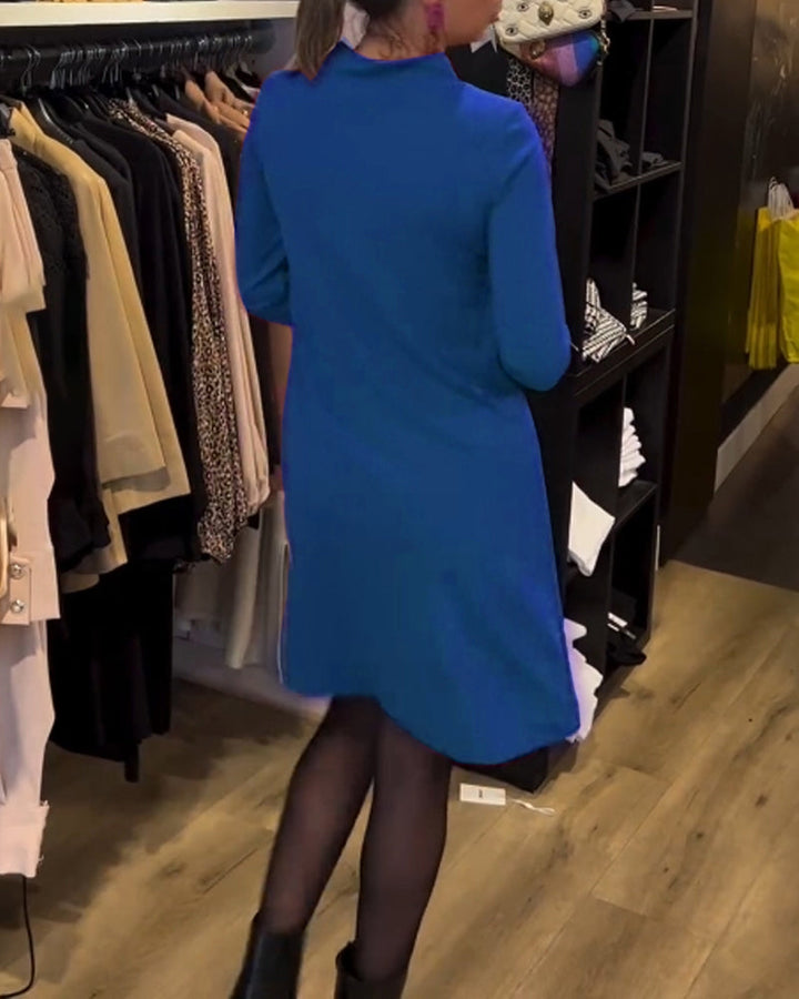 Drune | Lockeres Kleid mit Rundhalsausschnitt