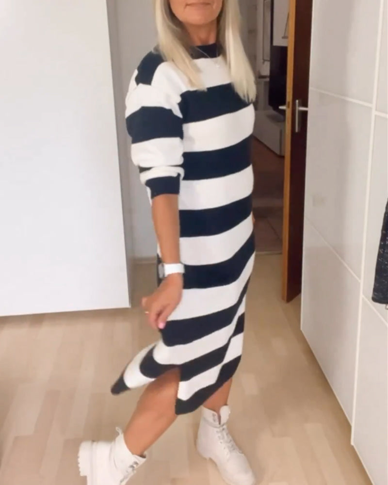 Drune | Damenkleid mit Rundhalsausschnitt