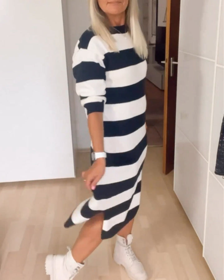 Drune | Damenkleid mit Rundhalsausschnitt