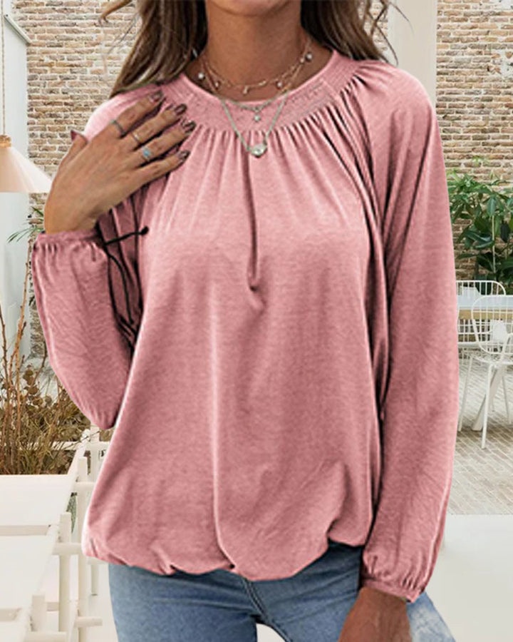 Drune | Bluse mit Rundem Halsausschnitt