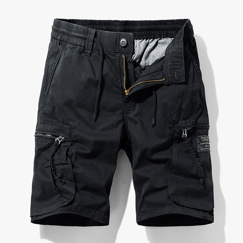 Drune | Kurze Hose Sommer Cargo Shorts für Herren Praktische Taschen