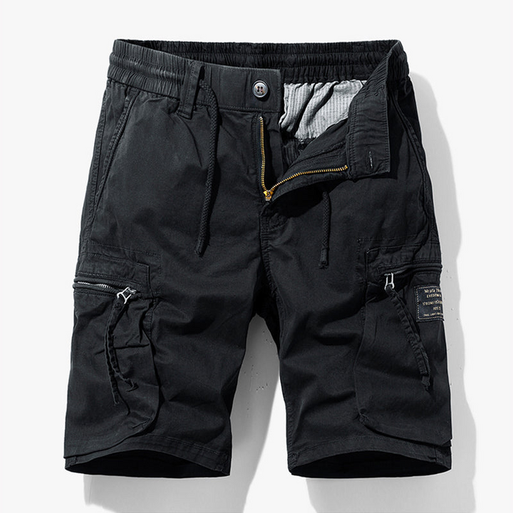 Drune | Kurze Hose Sommer Cargo Shorts für Herren Praktische Taschen