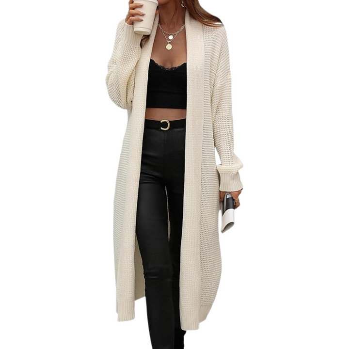 Drune | Langer Offener Strickjacke Für Damen