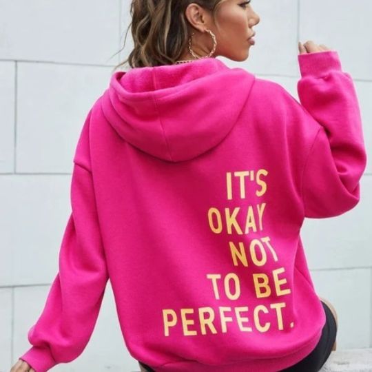 Drune Damen Hoodie mit Rückenprint und Kapuze