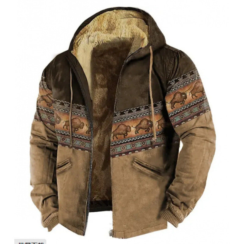 Drune | Hoodie Wollmix - Relaxed Fit Boho Stil