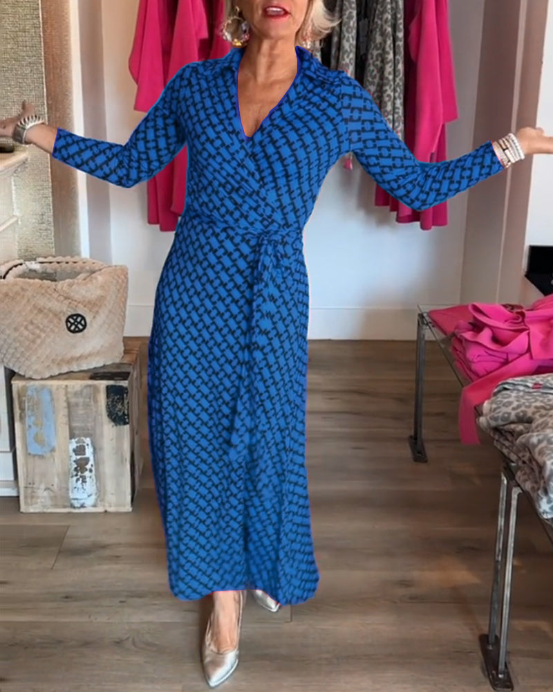 Drune | Maxikleid mit V-Ausschnitt