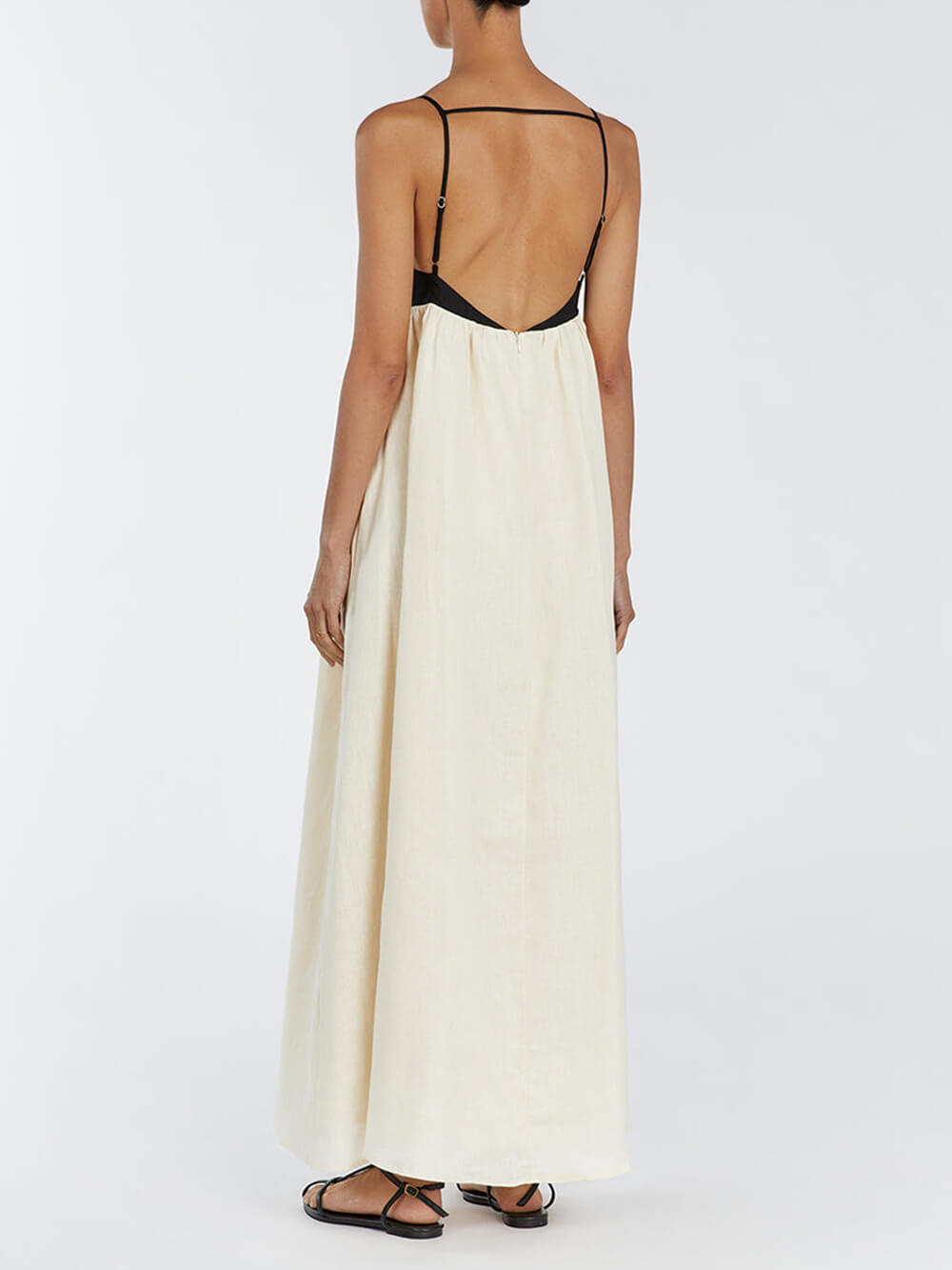 Drune | Maxi Kleid Für Frauen Schwarz & Weiß
