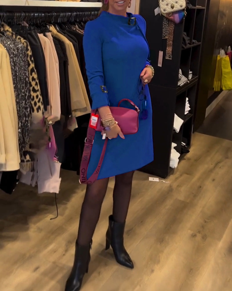 Drune | Lockeres Kleid mit Rundhalsausschnitt