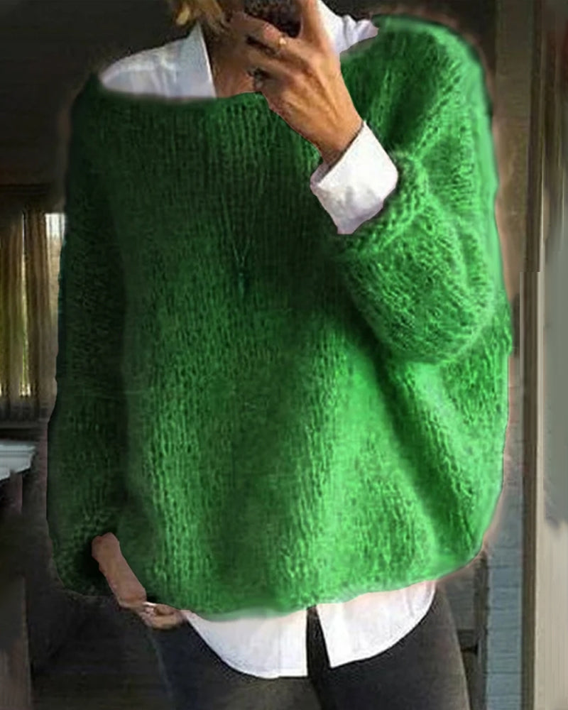 Drune | Pullover mit Farbdetail am Nacken