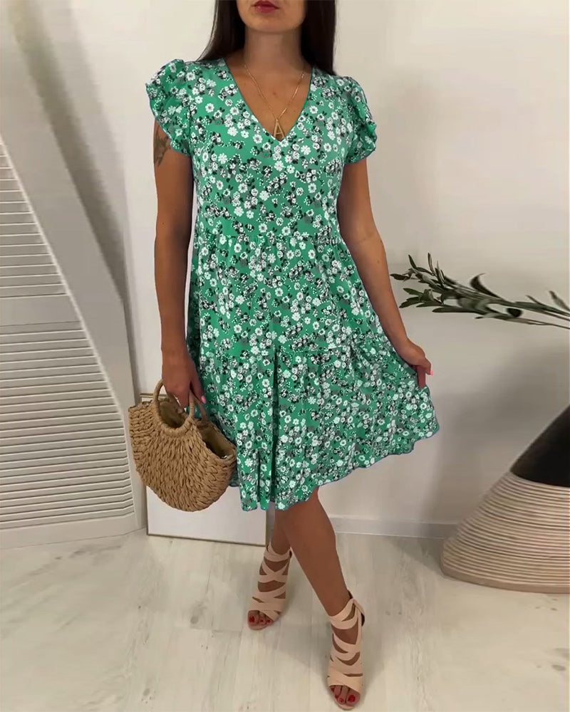 Drune | Frische Sommerkleid mit Blumenmuster