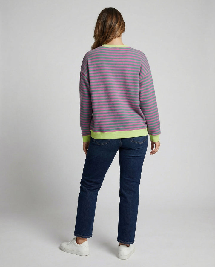 Gestreifter Oversized Pullover Damen | Drune