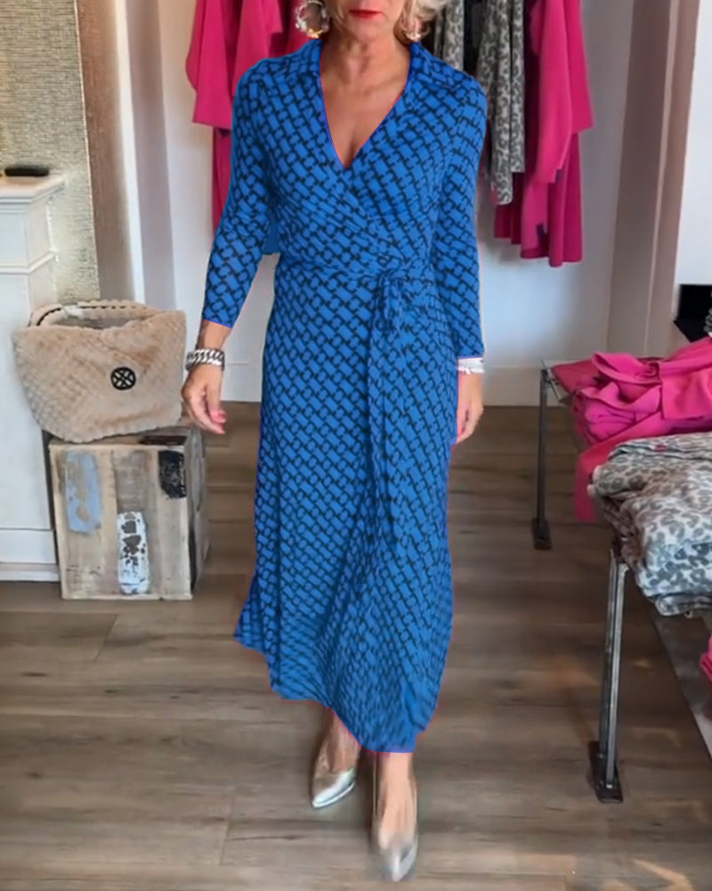 Drune | Maxikleid mit V-Ausschnitt