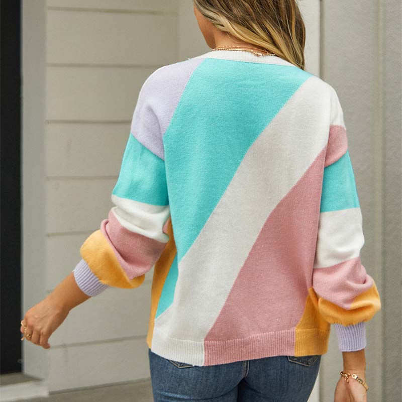 Drune | Stilvoller Pulli mit Farbkanten für Damen