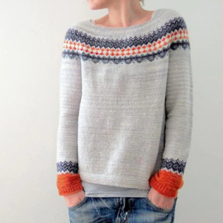 Drune | Warmer Herbstpullover mit Rundhalsausschnitt für Damen
