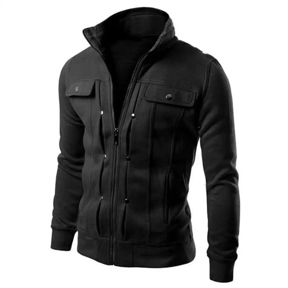 Drune | warme Slim-Fit-Winterjacke mit Stehkragen für Herren - Ideal für Herbst/Winter