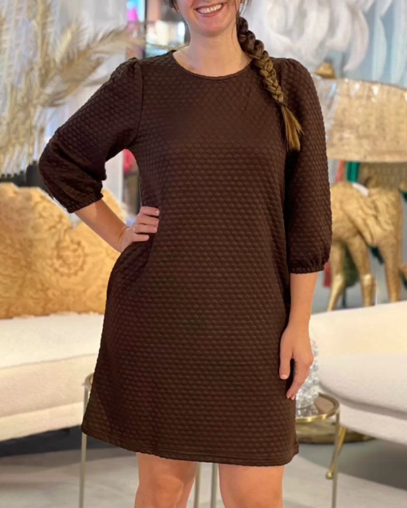Drune | Klassisches Einfarbiges Kleid
