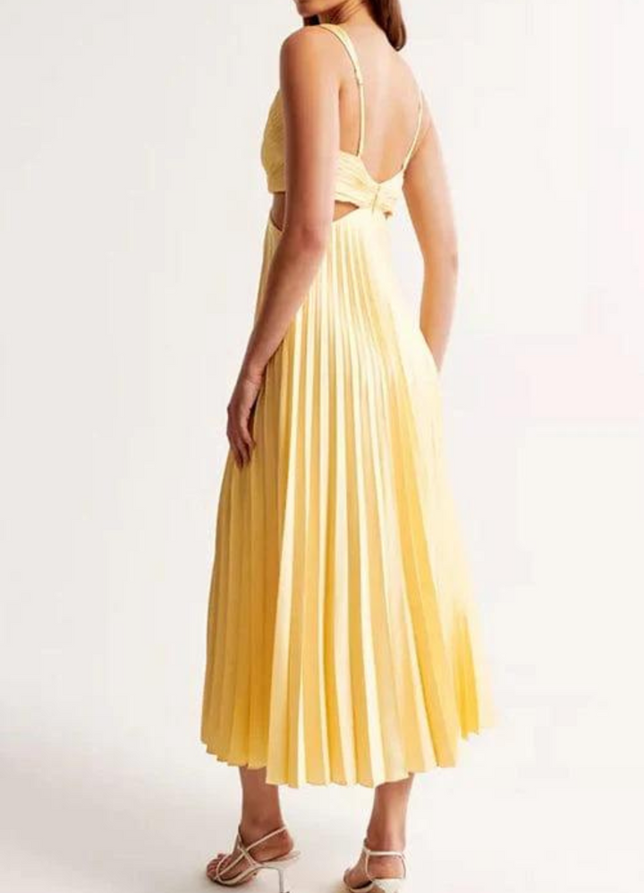 Drune | Rücken Offen Abendkleid für Damen Maxi