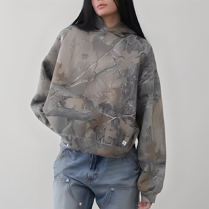 Drune | Bequemer Tarnmuster-Hoodie