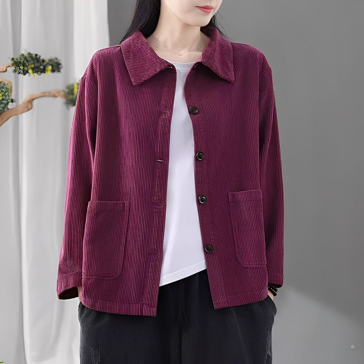 Drune | Bequeme Cordjacke mit Taschen für Damen