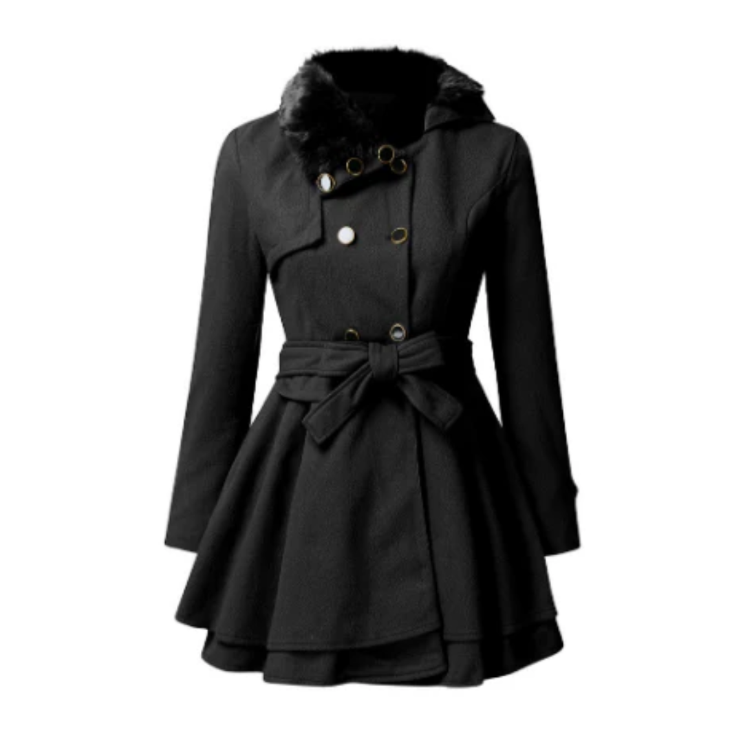 Drune | Damen Stylischer Geknoteter Trenchcoat Raffinierter Stil