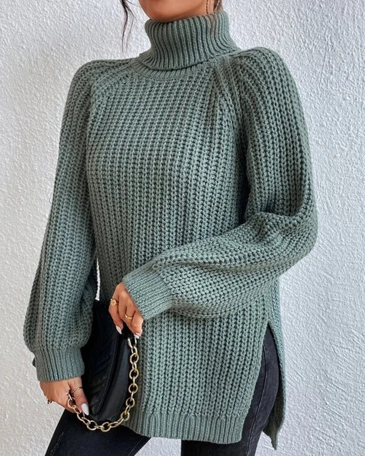 Drune | Pullover - Damen Herbst Strick Rollkragen mit lockerer Passform