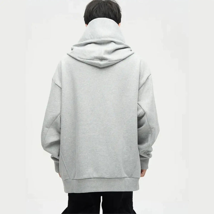 Drune | Ninja-Hoodie Mit Doppeltem Ausschnitt