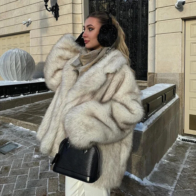 Drune | Übergroße Winterjacke aus Pelz