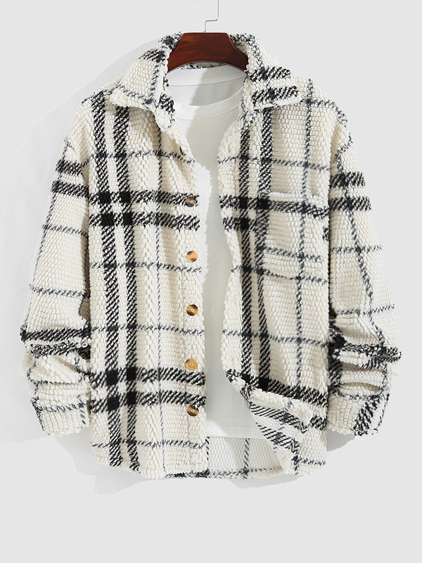 Drune | Lässige, Warme, Flauschige Fleecejacke für Herren