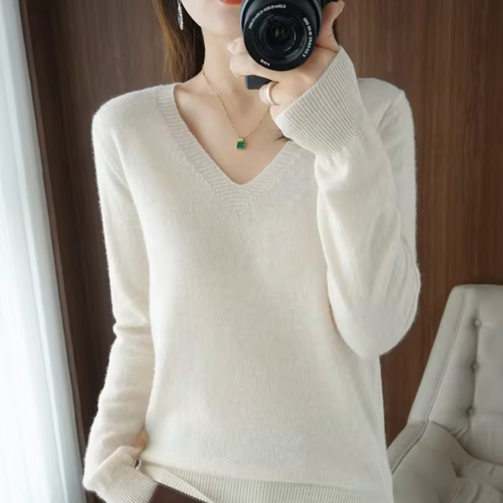 Drune | V-Ausschnitt Strickpullover