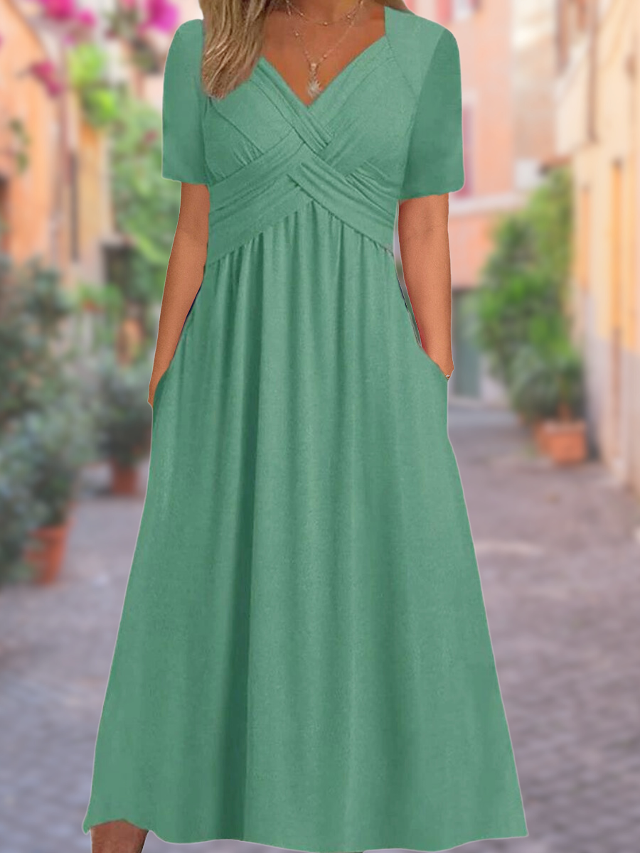 Drune | Midi-Kleid mit Seitentaschen