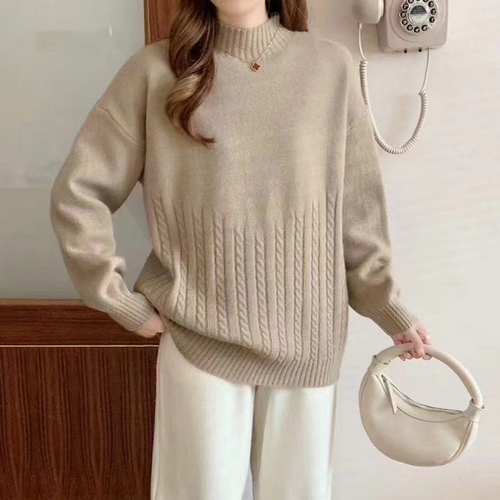 Drune | Moderner Glatter Langarmpullover