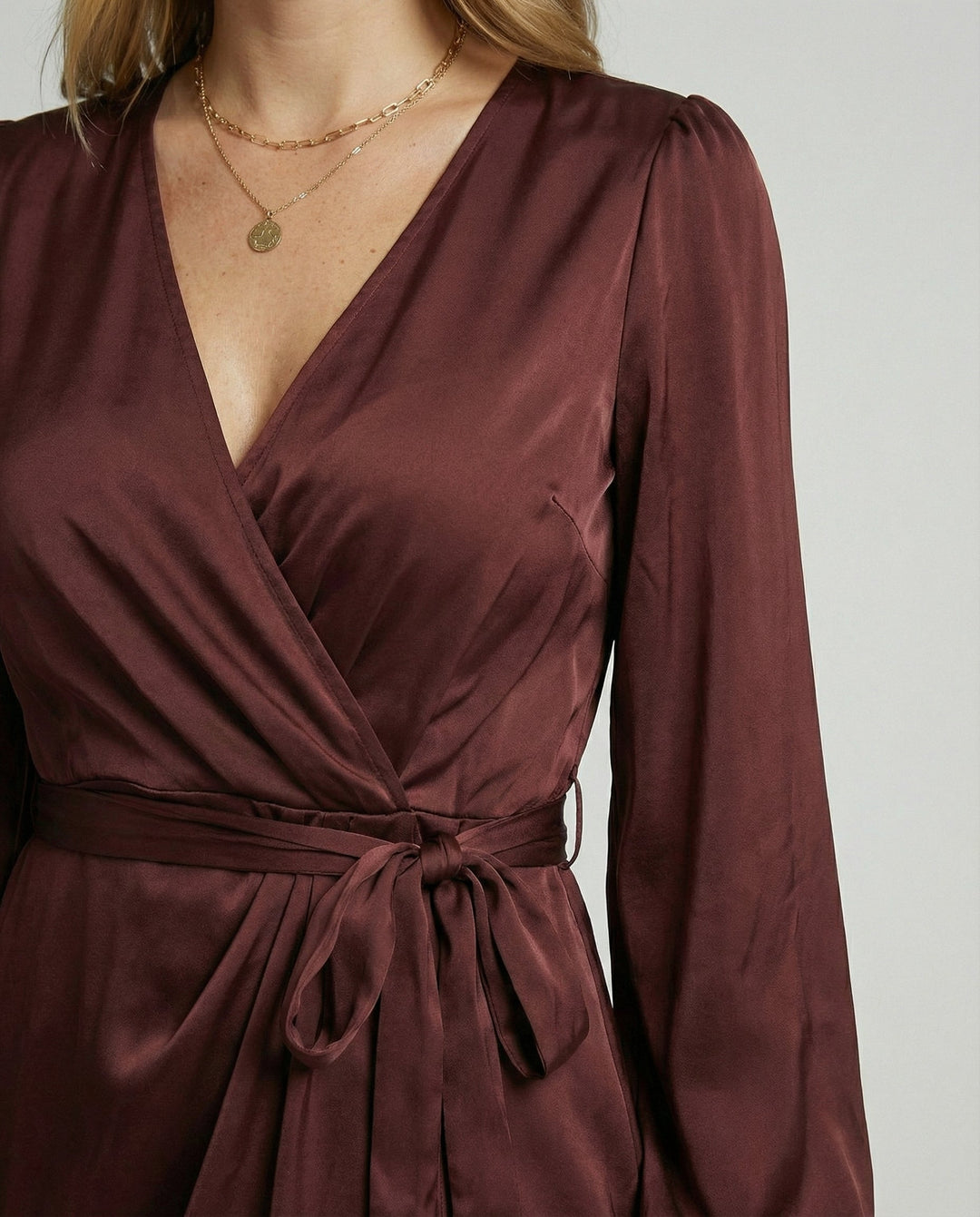 Elegantes Wickelkleid Damen Midi | Heidi-Mode