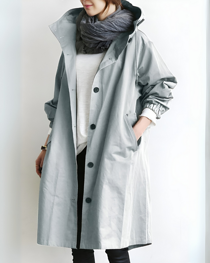 Drune | Klassischer Trenchcoat mit Kapuze
