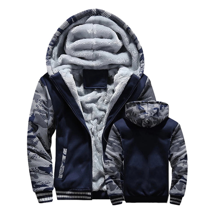 Drune | Herrenjacke Fleece Kapuze