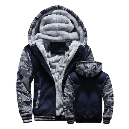 Drune | Herrenjacke Fleece Kapuze