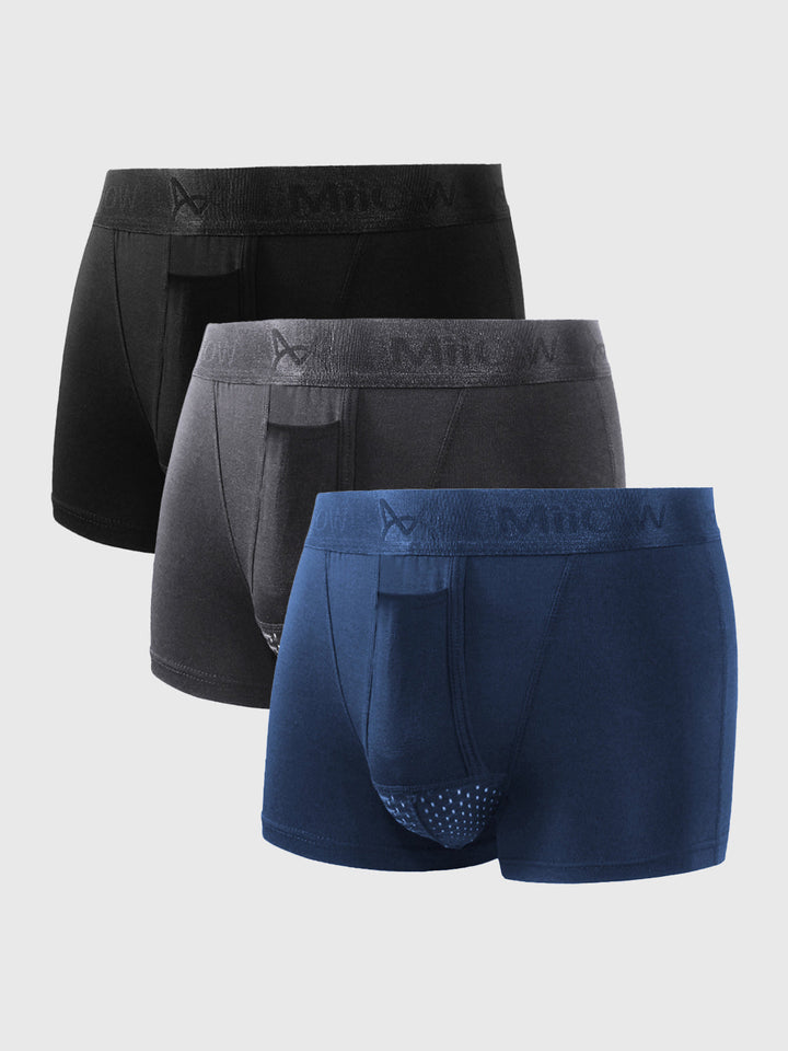 Drune | Atmungsaktive Herren Boxershorts Weich & Unterstützend (3 Pack)